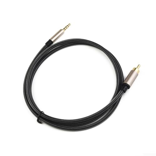 Digital Coaxial Audio Video Cable 3.5mm Male to SPDIF for RCA for TV Soundbar Soundbox Home Audio System Gold-Plated Connector Pure Copper Conductor Zinc Alloy Shell NylonBraided(1M) - size: 1M
