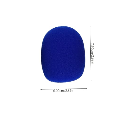 LIOOBO Thick Foam Microphone Protective Cover Anti-Slip Windshield Shield for Wireless Mics 1-Pack for Vocal Recording and Streaming