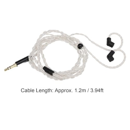 IEM Cable, Silver Plated Earphone Cable for QDC, AS12, AS16, ZSX, ZSN, ZS10 Pro, EDX, UE 18Pro, TRN, QDC, CCA, 2pin 0.78mm, 3.5mm