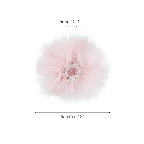 PATIKIL Furry 마이크 윈드스크린 5mm x 55mm 마이크 커버 윈드실드 실내 실외 마이크용 핑크 2팩 - color: 핑크, size: 5mm x 55mm