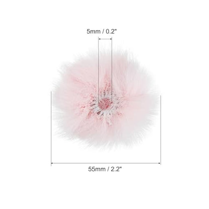 PATIKIL Furry 마이크 윈드스크린 5mm x 55mm 마이크 커버 윈드실드 실내 실외 마이크용 핑크 2팩 - color: 핑크, size: 5mm x 55mm