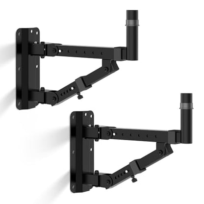 Vondynote Set of 2 Speaker Wall Mounts PA Wall Speaker Mounting Brackets
