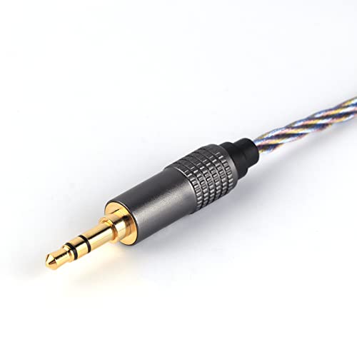 Linsoul Tripowin Zoe 4-Core Hybrid Litz IEM Upgrade Replacement IEM Cable | Pure Copper Silver-Plated Copper Gold-Plated, 24AWG In Ear Monitor Wire for Musician Audiophile, 3.5mm, MMCX - size: MMCX, style: 3.5mm