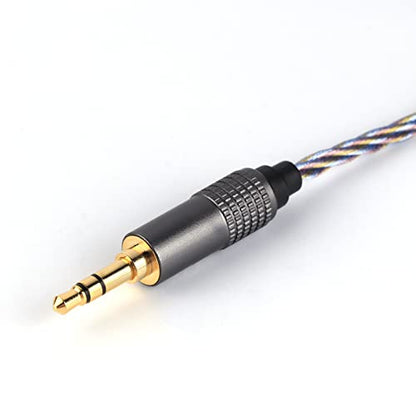Linsoul Tripowin Zoe 4-Core Hybrid Litz IEM Upgrade Replacement IEM Cable | Pure Copper Silver-Plated Copper Gold-Plated, 24AWG In Ear Monitor Wire for Musician Audiophile, 3.5mm, MMCX - size: MMCX, style: 3.5mm