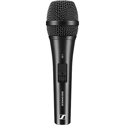 Sennheiser XS 1 Handheld Cardioid Dynamic Vocal Microphone (2-Pack) Bundle with 2x Pop Filter and 2x 20" XLR-XLR Cable