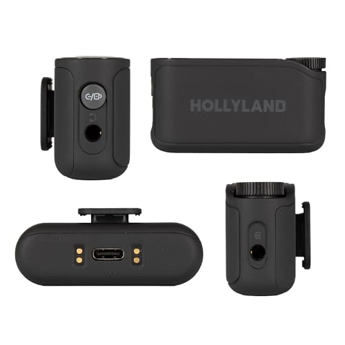 Hollyland Lark MAX 2 Solo Wireless Microphone System Bundle with Cables, 2.4GHz Single-Person Mic Kit for Camera and Phone - style: Solo (1 TX + Camera RX)