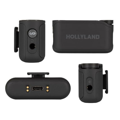 Hollyland Lark MAX 2 Combo Wireless Microphone System Bundle with Cables, 2-Person 2.4GHz Mic Kit for Camera and Phone - style: Combo (2 TX+ Camera RX+ USB-C RX)