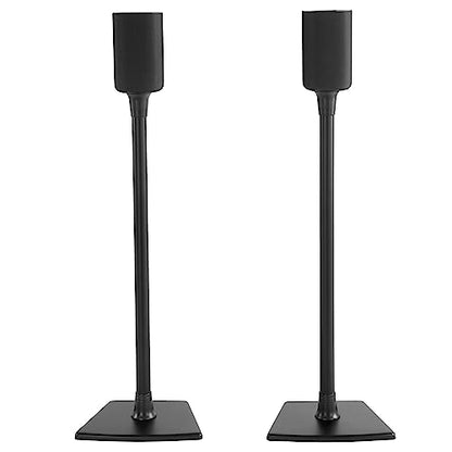 SANUS Speaker Stands for Roku Wireless - Fixed Height Speaker Stands Pair Designed Exclusively for Roku Soundbar & Sound System - Includes Carpet Spikes & Rubber Pads