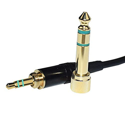 ATH-M50 Replacement Extension Cord Spring Relief Coiled Audio Cable Compatible with Sony MDR-7506 MDR-V6 MDR-V600 MDR-V700 MDR-V900 and Audio Technica ATH-M50 ATH-M50s Headphones (Black)