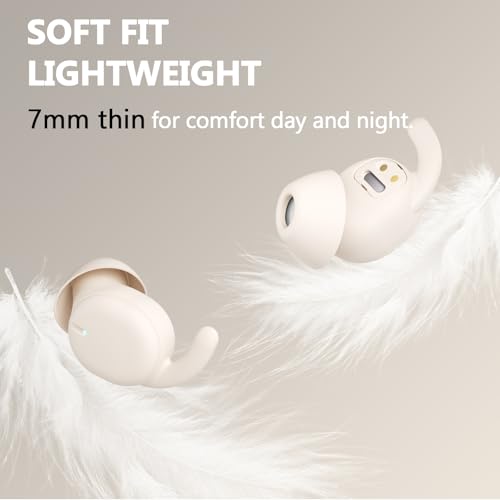 Sleep Earbuds for Side Sleepers, Noise Reduction Invisible Sleeping Buds