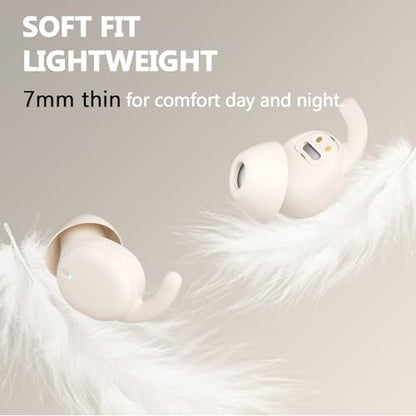 Sleep Earbuds for Side Sleepers, Noise Reduction Invisible Sleeping Buds