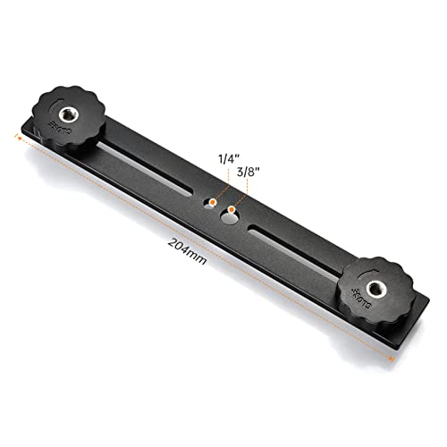 UTEBIT 8 inch Flash Bracket, with 1/4" Screw Hot Shoe, 1 Pack - size: 8 inch (Metal)