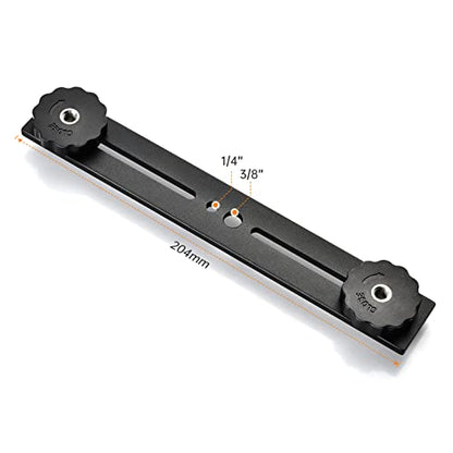UTEBIT 8 inch Flash Bracket, with 1/4" Screw Hot Shoe, 1 Pack - size: 8 inch (Metal)