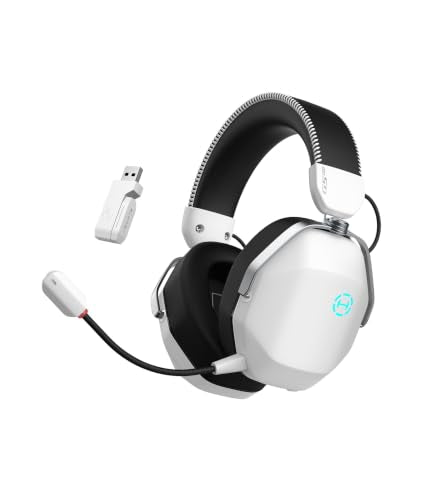 Edifier G5 MAX THX Spatial Audio Quad-Mode Gaming Headset, White - color: White