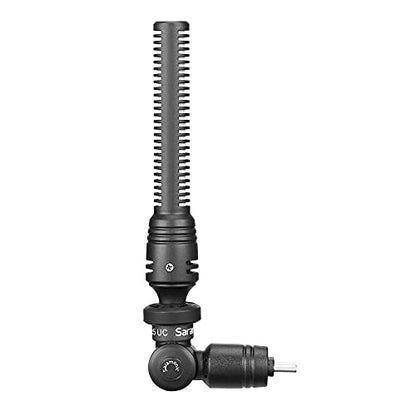 Saramonic SmartMic5 UC Unidirectional Micro-Shotgun Microphone with USB-C Output for iPhone 15, Android Mobile Devices, new iPad & More - size: Micro-Shotgun USB-C