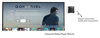 Mount Plus MP-APM-06-01 2 Pack Streaming Media Player Wall Mounting Bracket for Most Small Devices Up to 11 lbs. - Apple TV, Roku, Fire TV, Sonos Port (2 Pack Narrow) - size: 2 Pack Narrow