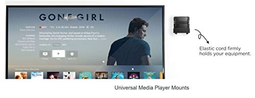 Mount Plus MP-APM-06-01 10 Pack Streaming Media Player Wall Mounting Bracket for Most Small Devices Up to 11 lbs. - Apple TV, Roku, Fire TV, etc (10 Pack Narrow) - size: 10 Pack Narrow