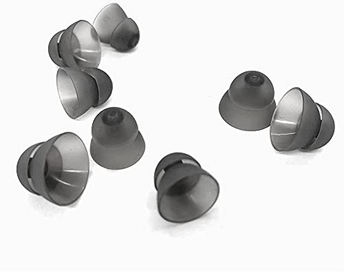 Hearing Aid Ear Domes Cleaning Tools Hearing Aid Close Domes for Resound Sure Fit Style RIC RITE and Open Fit BTE Hearing Amplifier with Brush Cleaner（M Size 8PCS) - size: M