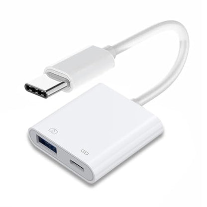CY Type C USB-C to Standard Type-A USB3.0 Female with PD Power Charge Adapter Compatible with MAC Laptop Tablet Phone - style: USB+PD