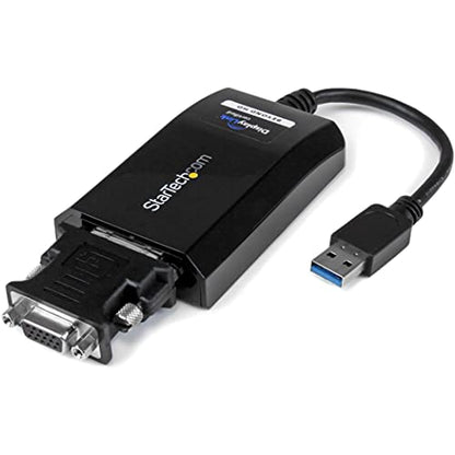 StarTech USB-A to DVI/VGA Adapter, 2048 x 1152, DVI to VGA Included | USB 3.0 5Gbps, Extra monitor, VGA adapter in box, Mac and Windows, External video graphics card - style: USB 3.0 to DVI