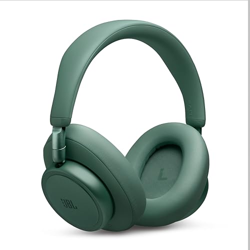 JBL Live 780NC - Noise Cancelling Headphones - Green | JBL Signature Sound with Hi-Res Audio wired and wireless, True Adaptive Noise Cancelling 20, real time calibration - color: Green
