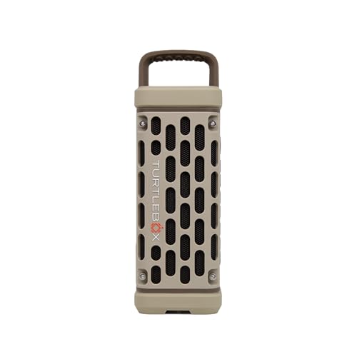 Turtlebox Ranger, Ultra-Portable Bluetooth Speaker, Waterproof, Tan - color: Tan