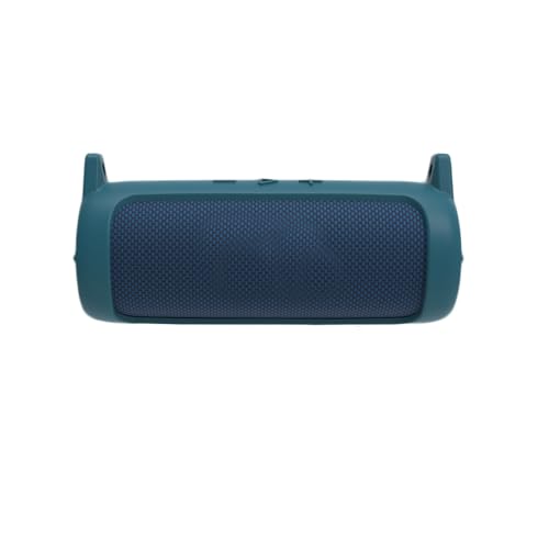 Protective Silicone Cover Sleeve for JBL FLIP 7 Bluetooth-compatible Speaker Soft Durable Anti-Drop Bump-resistant and Shock-proof Travel Carrying Case with Shoulder Strap and Carabiner (Blue) - color: Blue
