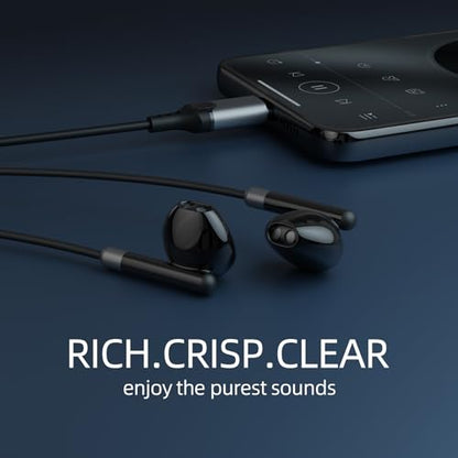BENEWY in-Ear Headphones, Type C Earphones Wired Earbuds with Microphone