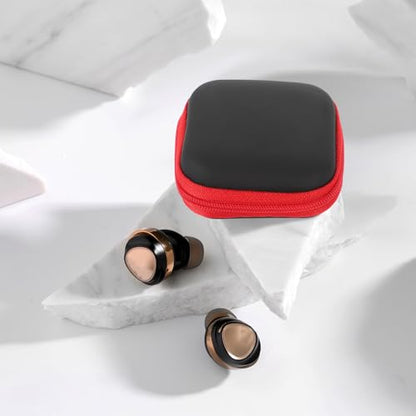 Portable Eva Earbuds Case Cable Organizer Bag with Zipper Travel Electronics Storage Pouch for Earphones and Chargers, Red