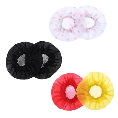 EXCEART 66pcs Disposable Non-woven Microphone Replacement for Karaoke Ktv and Events Breathable Moisture-resistant for Standard Microphones Dots - color: Polka Dots