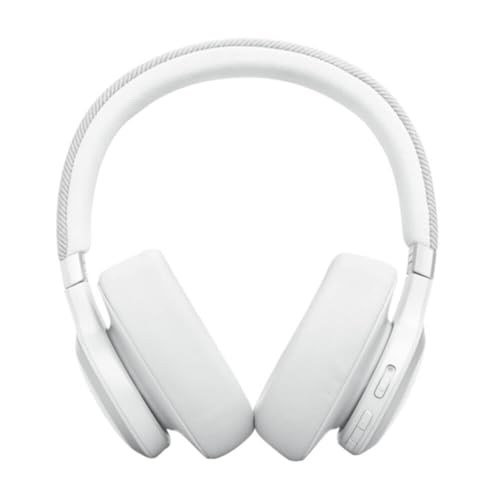 JBL LIVE770NCWHT Live 770NC Wireless Over-Ear Adaptive Noise Canceling Headphones - White - color: White