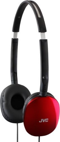 JVC HAS160R Flat Headphones - Red, One Size - color: Red, style: No Mic