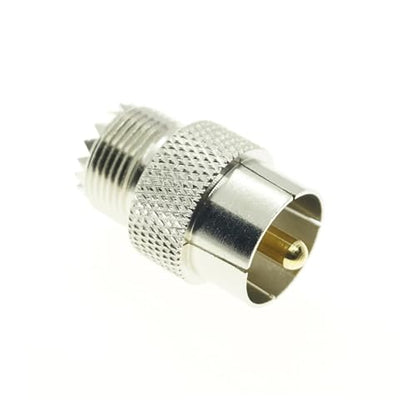 UHF Male Female to UHF Male Female Connector PL259 to SO239 T Right Angle 3 Way RF Coax Coaxial Adapter(UHF-JK Quick) - color: UHF-JK quick