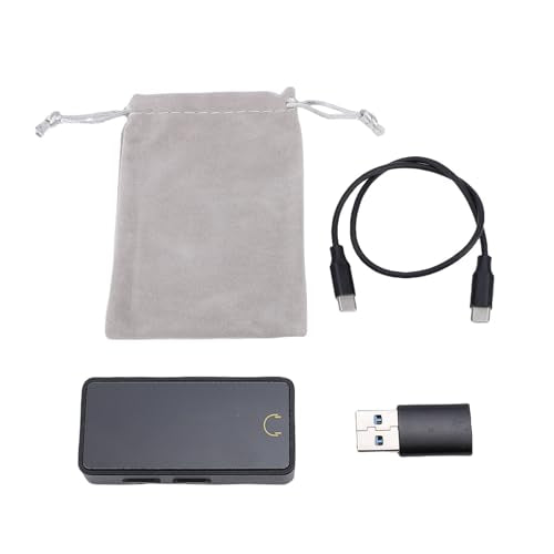 HiFi DAC Decoder, High Performance Portable Headphone Amplifier with 3.5mm and 4.4mm Outputs for Audiophiles ABS Aluminum Alloy Material