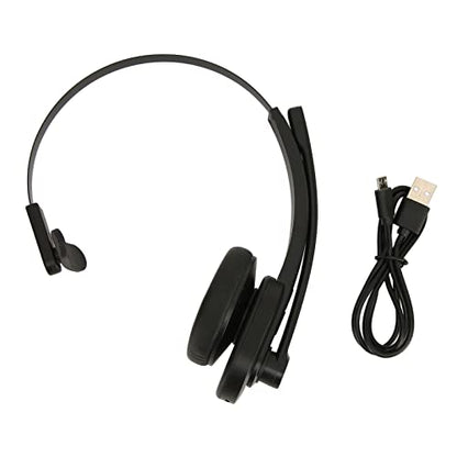 EBTOOLS Bluetooth Cordless Headset, Mono Telephone Headset with Rotatable Microphone, 11h Talk Time, All Day Comfort Design, Single Ear Call Center Headset for Office Home
