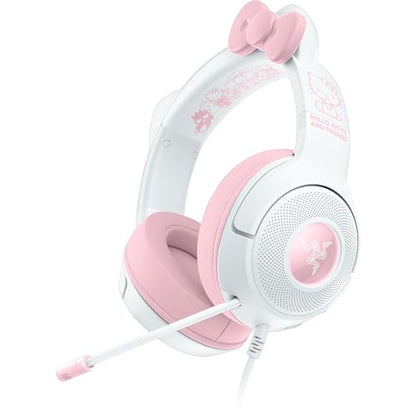 Razer Kraken Kitty V2 USB Wired Headset w/Kitty Ears, Hello Kitty Edition