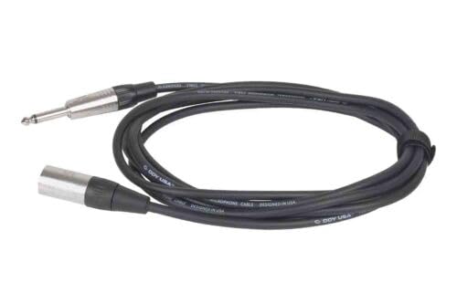 Odyssey XLR Male to Mono 1/4" Male Unbalanced Microphone Cable