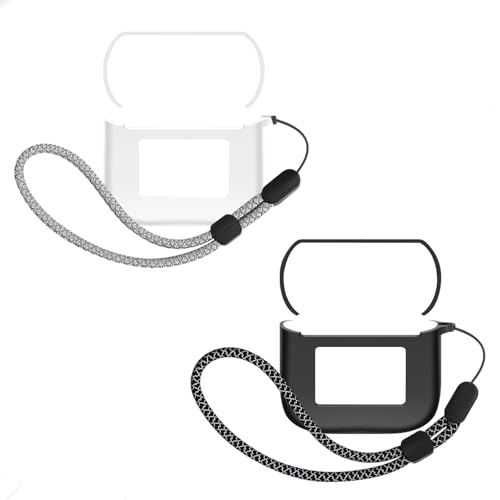 Protective Case Compatible with Tour Pro 3 and Charging Case Cover - Scratchproof, 360-Degree Shock Absorbing, Waterproof, and Drop-Proof with a Lanyard (White+Black) - color: White+Black