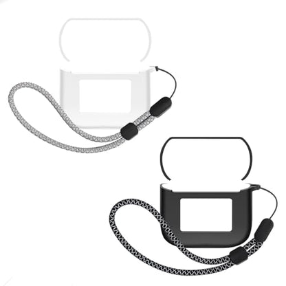 Protective Case Compatible with Tour Pro 3 and Charging Case Cover - Scratchproof, 360-Degree Shock Absorbing, Waterproof, and Drop-Proof with a Lanyard (White+Black) - color: White+Black