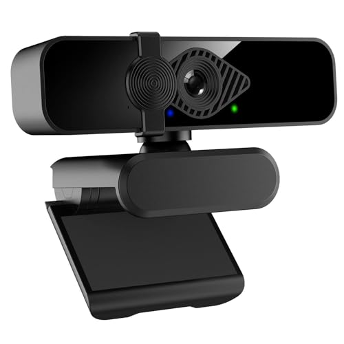 2K Webcam for PC, 85° View USB Computer Camera, with Noise Canceling Microphone & Privacy Cover, HD Web Cameras for Desktop Laptop Monitor Mac Streaming, Gaming & Video Calling - style: 2K Webcam