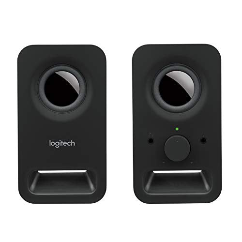 Logitech Multimedia Speakers Z150 with Stereo Sound for Multiple Devices, Black (Renewed)