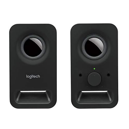 Logitech Multimedia Speakers Z150 with Stereo Sound for Multiple Devices, Black (Renewed)