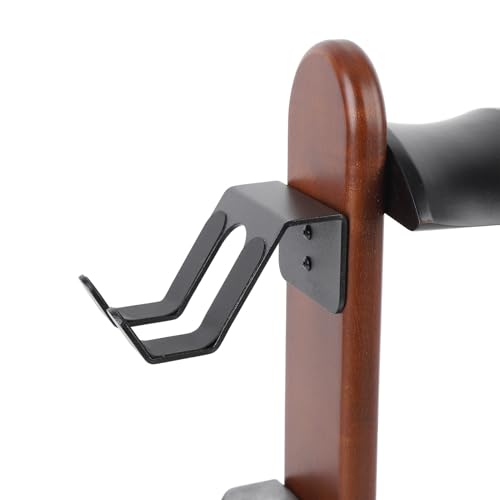 Zopsc Wooden Controller Stand, Gaming Headphone Holder, Walnut Desktop Display Organizer for 3 Controllers, Game Accessories