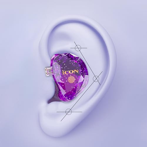 iCON Pro Audio Element 5 in-Ear Monitors - Pro Wired Earphones with 3.5mm Jack for Studio Monitoring, PC, Mac, Smartphone - Noise Isolating Hi-Fi IEM