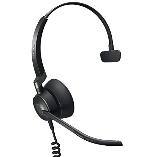 Jabra Engage 50 Wired Headset, Mono – Telephone Headset with 3-Microphone System, Blocks Out Background Noise for Increased Agent Focus, Call Center Headset Features Enhanced Hearing Protection