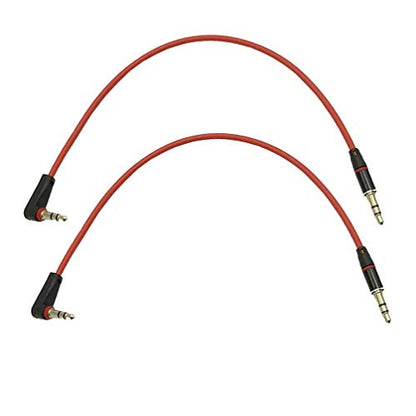3.5mm Audio Cable 10inch 2Pack 10inch 3.5mm Auxiliary Stereo Audio Jack to Jack Cable 90 Degree Right Angle for iPhone, iPod, iPad,Smartphones, Tablets and Speakers