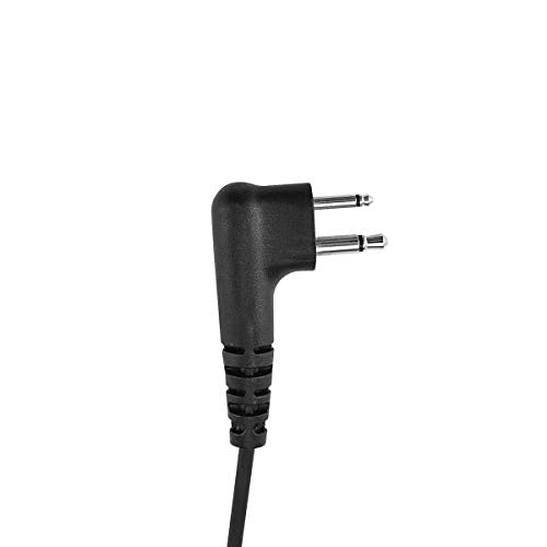CLS1110 Transparent Acoustic Tube Earpiece Surveillance Headset with Mic Compatible with Motorola CP185 XV2600 CLS1410 CLS1413 Walkie Talkie - style: Acoustic tube type