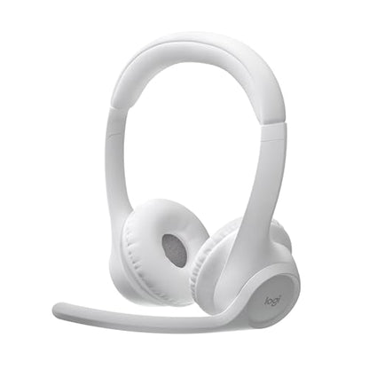 Logitech Zone 300 Wireless Bluetooth Headset Noise Canceling - Off-White | Compatible with Windows, Mac, Chrome, Linux, iOS, iPadOS, Android - color: Off-White