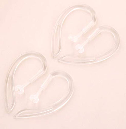 3 Pairs Ear Hooks Compatible with AirPods Pro 2nd 1st and 3 2 1, 360 Angle Rotation Adjustable Length Anti-Slip Sport Earhooks Wing Tips Holder Compatible with AirPods 3 2 1 and Pro 2 1 - Translucent - color: translucent