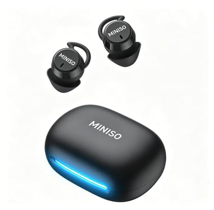 MINISO MS217 Sleep Earbuds, Mini Earbuds with Noise Reduction Bluetooth 6.0 Headphones, AI Translation Earbuds in Real Time Support 165 Languages for Side Sleepers Travel Business